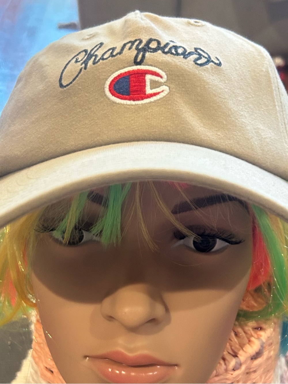 Champion Tan Baseball Cap with Embroidered Logo brand new with tags